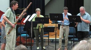 Chamber music for winds at the 2013 Baroque Workshop.