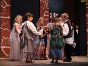 Fairies dance at the 2012 Music Discovery Workshop.